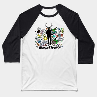 doodle music Baseball T-Shirt